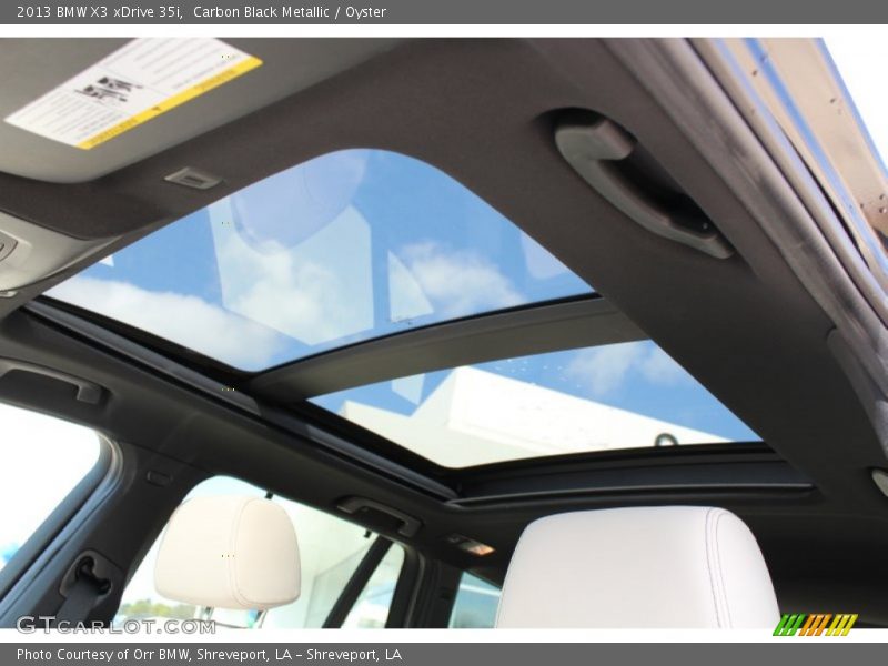 Sunroof of 2013 X3 xDrive 35i