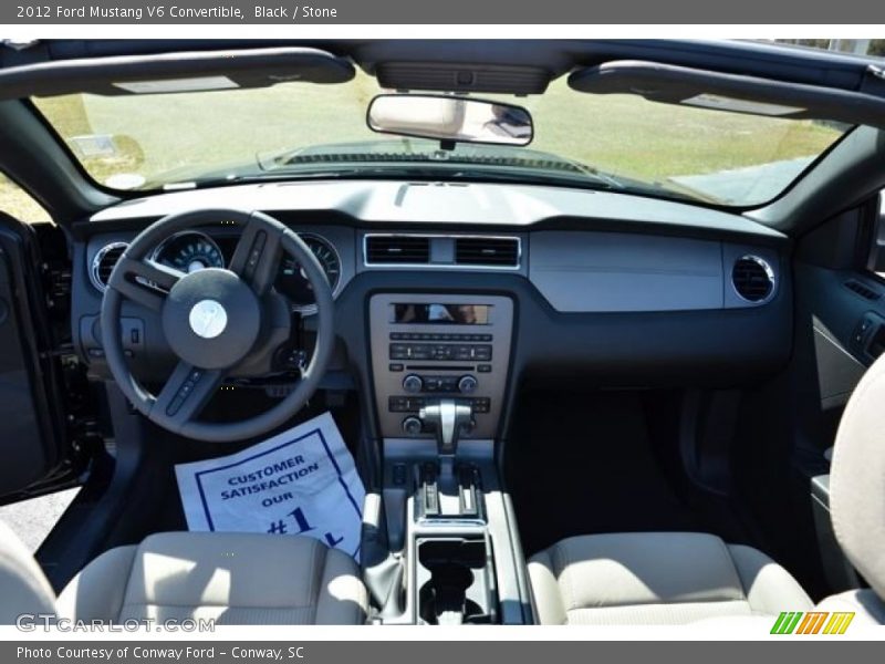 Black / Stone 2012 Ford Mustang V6 Convertible