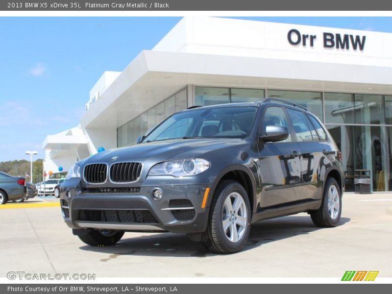 Platinum Gray Metallic / Black 2013 BMW X5 xDrive 35i