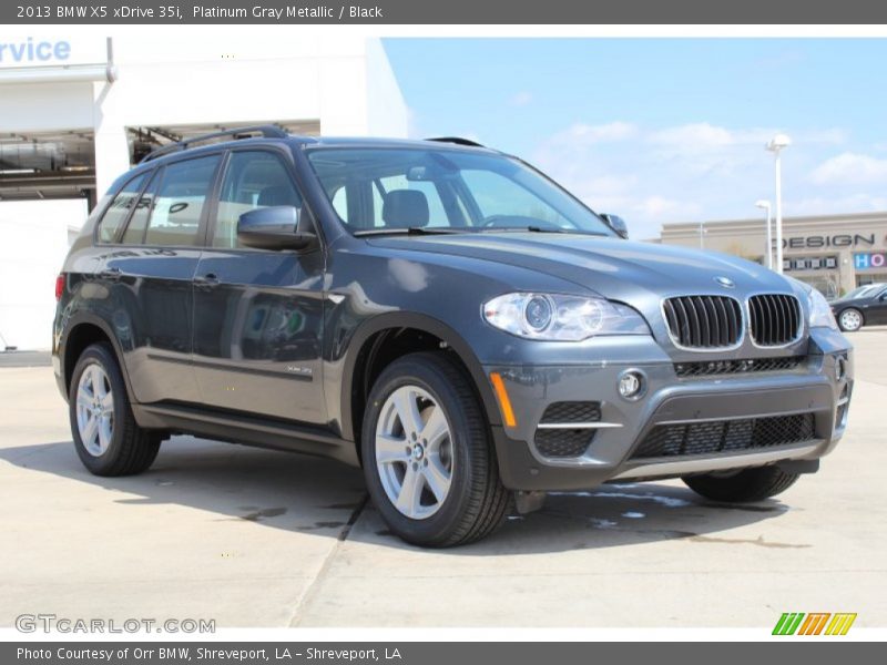 Platinum Gray Metallic / Black 2013 BMW X5 xDrive 35i
