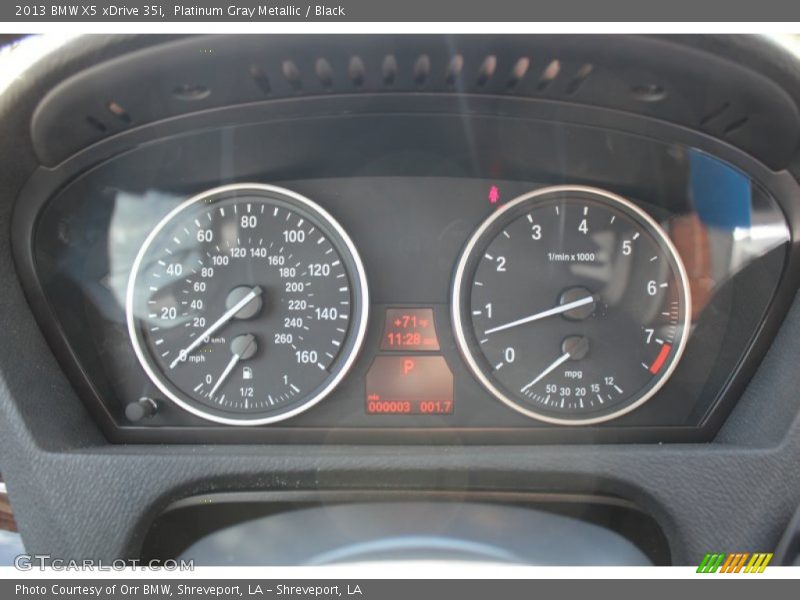 Platinum Gray Metallic / Black 2013 BMW X5 xDrive 35i