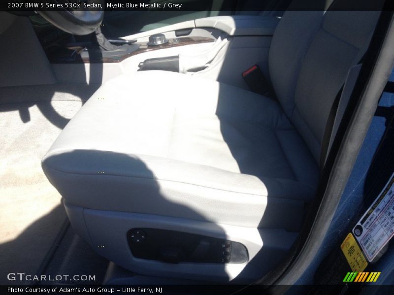 Mystic Blue Metallic / Grey 2007 BMW 5 Series 530xi Sedan