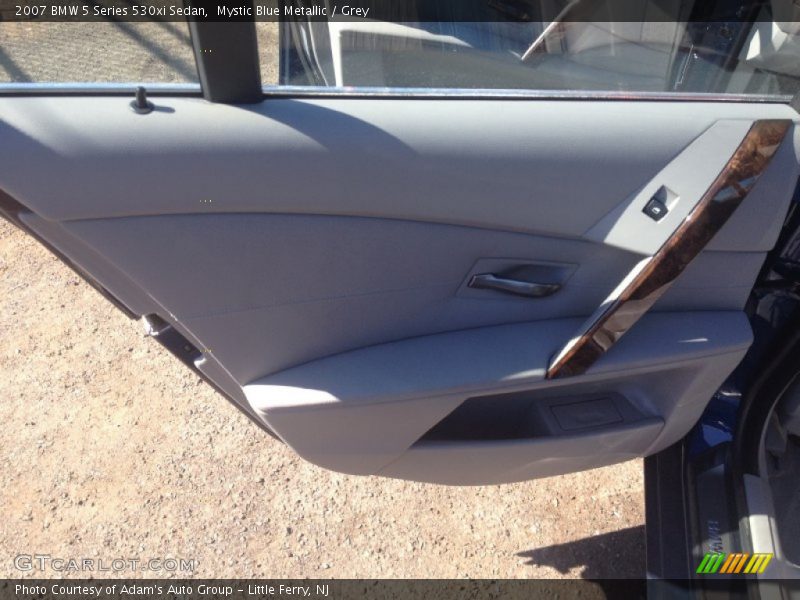 Mystic Blue Metallic / Grey 2007 BMW 5 Series 530xi Sedan