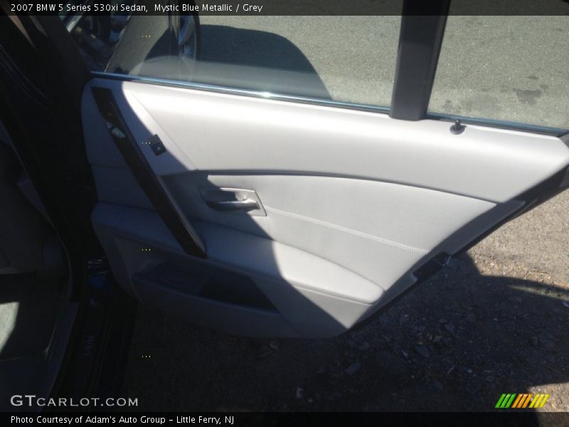 Mystic Blue Metallic / Grey 2007 BMW 5 Series 530xi Sedan