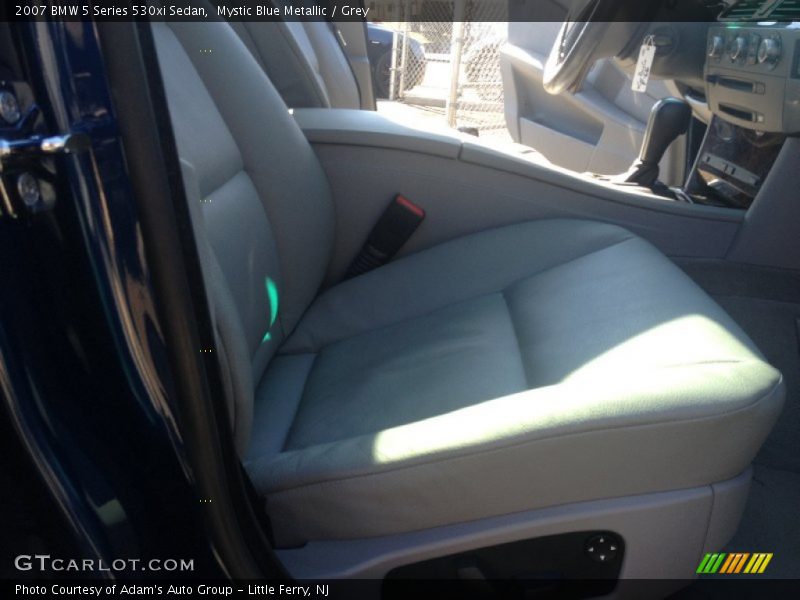 Mystic Blue Metallic / Grey 2007 BMW 5 Series 530xi Sedan