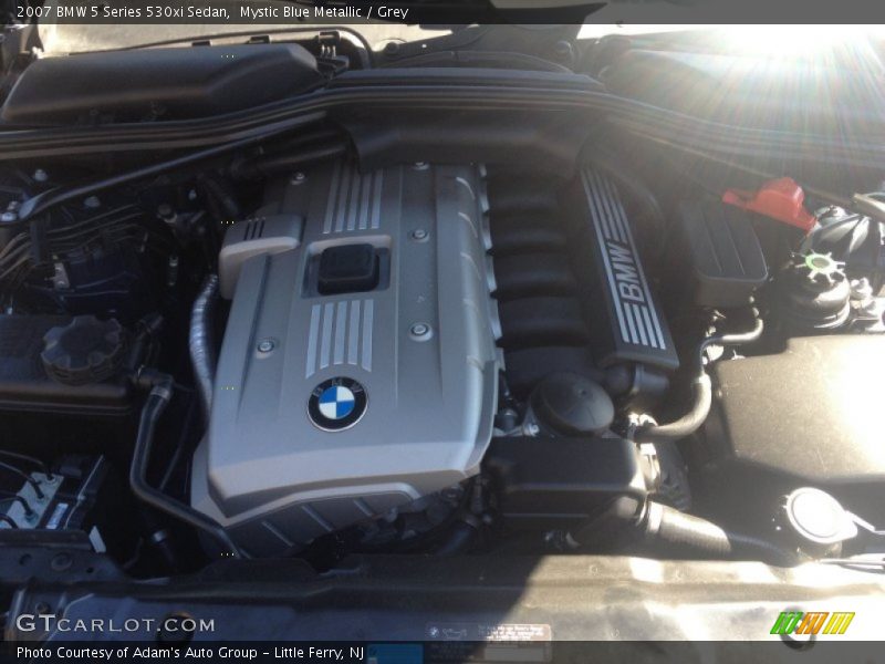 Mystic Blue Metallic / Grey 2007 BMW 5 Series 530xi Sedan