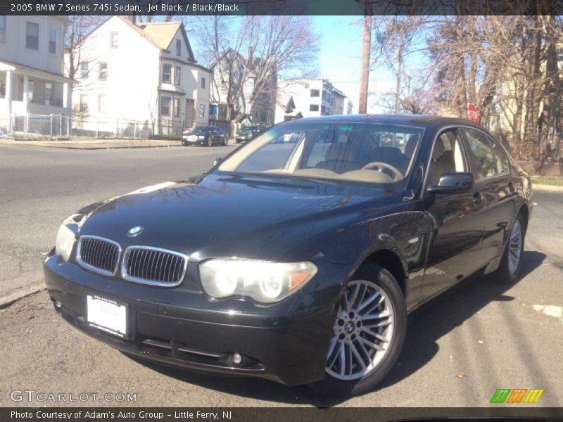 Jet Black / Black/Black 2005 BMW 7 Series 745i Sedan