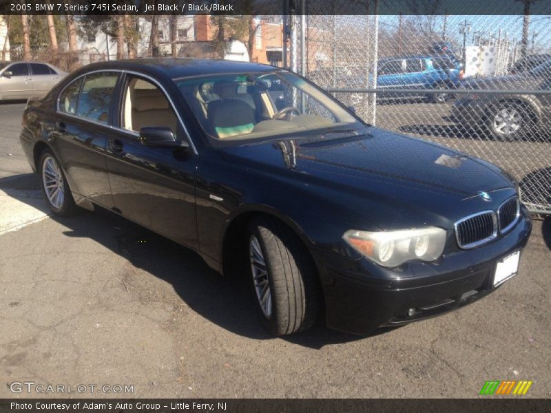 Jet Black / Black/Black 2005 BMW 7 Series 745i Sedan