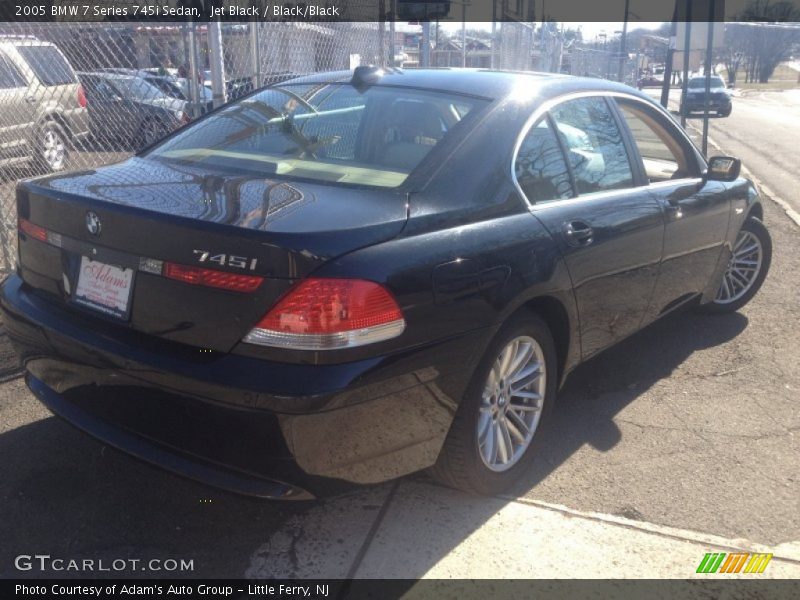 Jet Black / Black/Black 2005 BMW 7 Series 745i Sedan
