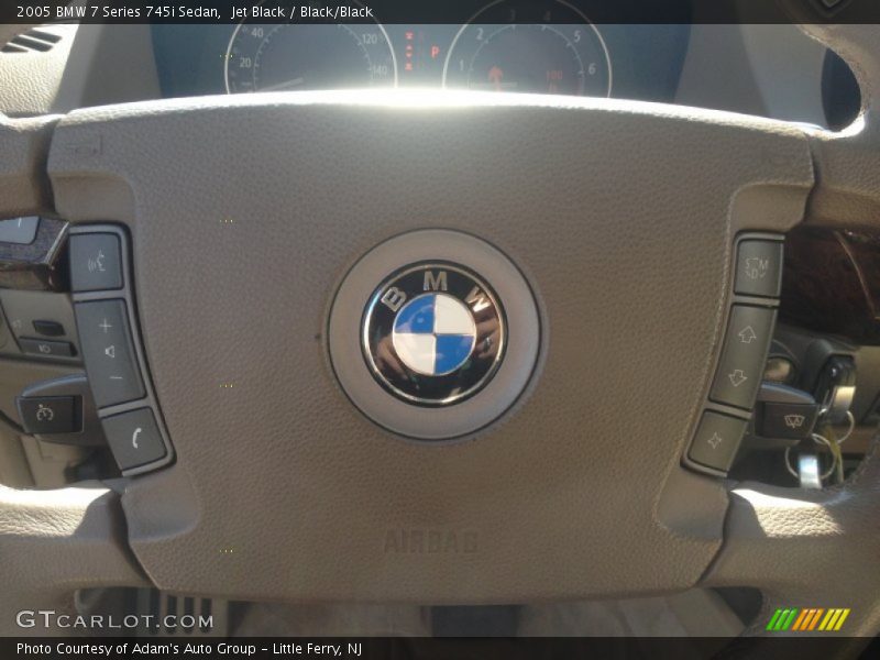 Jet Black / Black/Black 2005 BMW 7 Series 745i Sedan