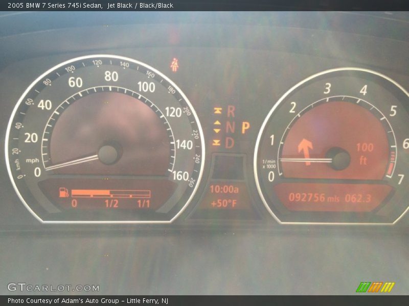 Jet Black / Black/Black 2005 BMW 7 Series 745i Sedan