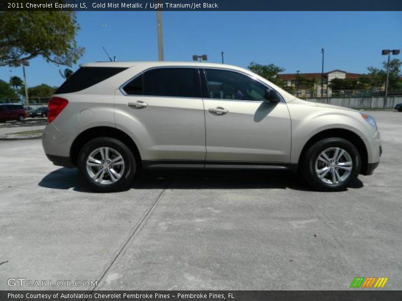 Gold Mist Metallic / Light Titanium/Jet Black 2011 Chevrolet Equinox LS