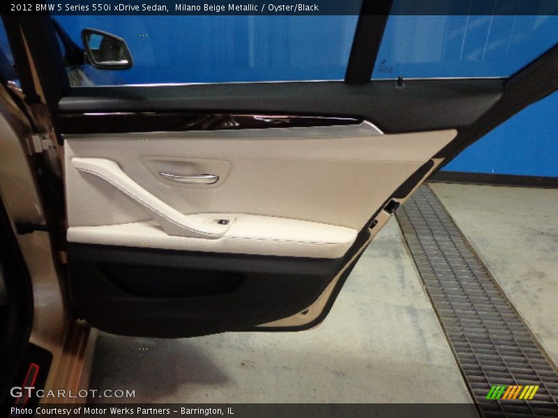 Milano Beige Metallic / Oyster/Black 2012 BMW 5 Series 550i xDrive Sedan