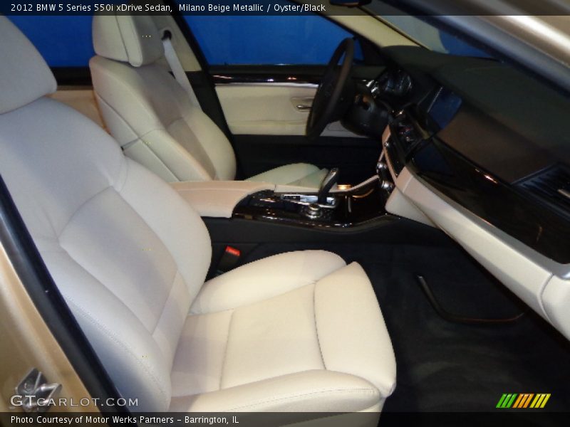 Milano Beige Metallic / Oyster/Black 2012 BMW 5 Series 550i xDrive Sedan