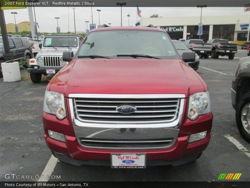 Redfire Metallic / Stone 2007 Ford Explorer XLT