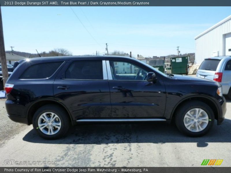 True Blue Pearl / Dark Graystone/Medium Graystone 2013 Dodge Durango SXT AWD
