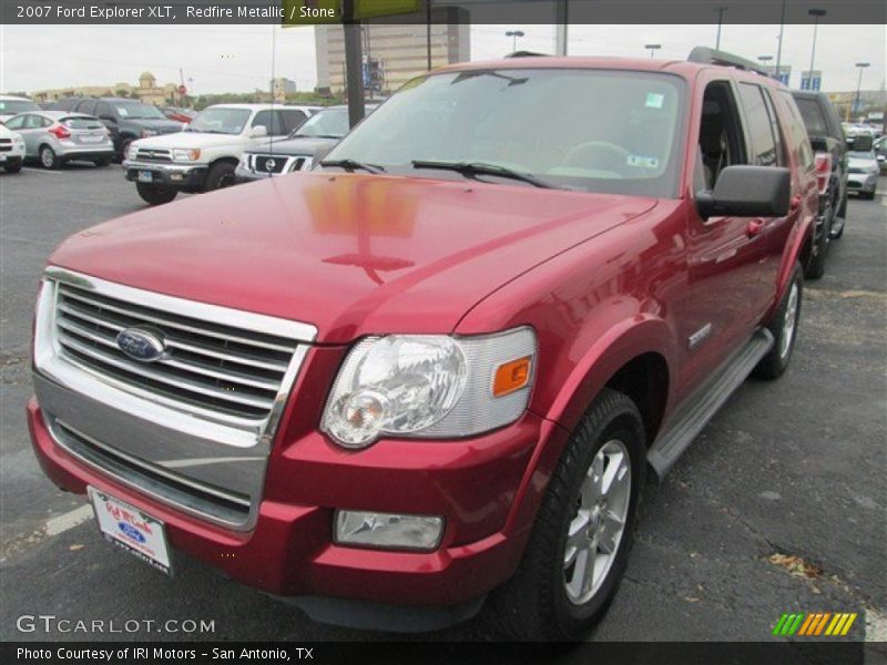 Redfire Metallic / Stone 2007 Ford Explorer XLT