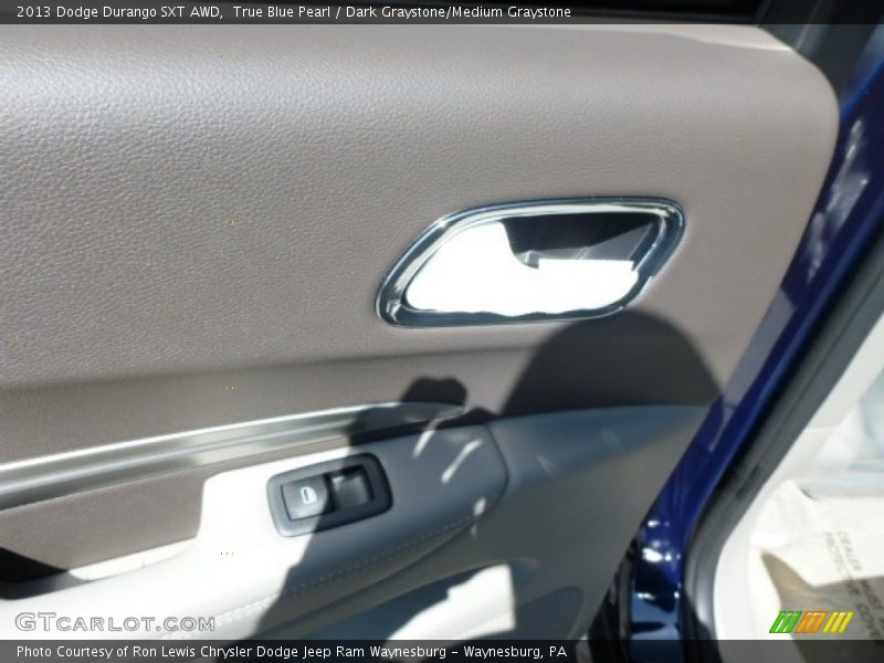 True Blue Pearl / Dark Graystone/Medium Graystone 2013 Dodge Durango SXT AWD