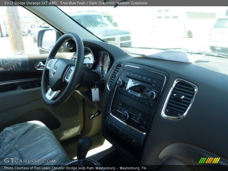 True Blue Pearl / Dark Graystone/Medium Graystone 2013 Dodge Durango SXT AWD