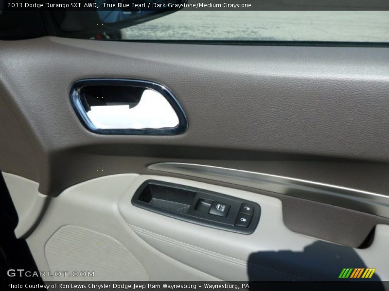 True Blue Pearl / Dark Graystone/Medium Graystone 2013 Dodge Durango SXT AWD