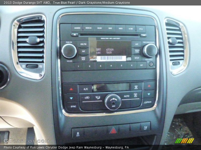 True Blue Pearl / Dark Graystone/Medium Graystone 2013 Dodge Durango SXT AWD
