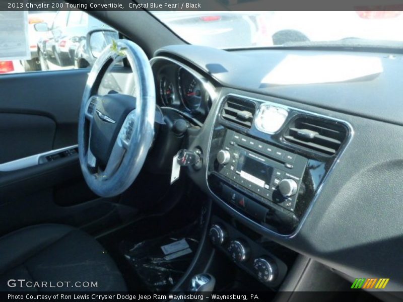 Crystal Blue Pearl / Black 2013 Chrysler 200 Touring Convertible