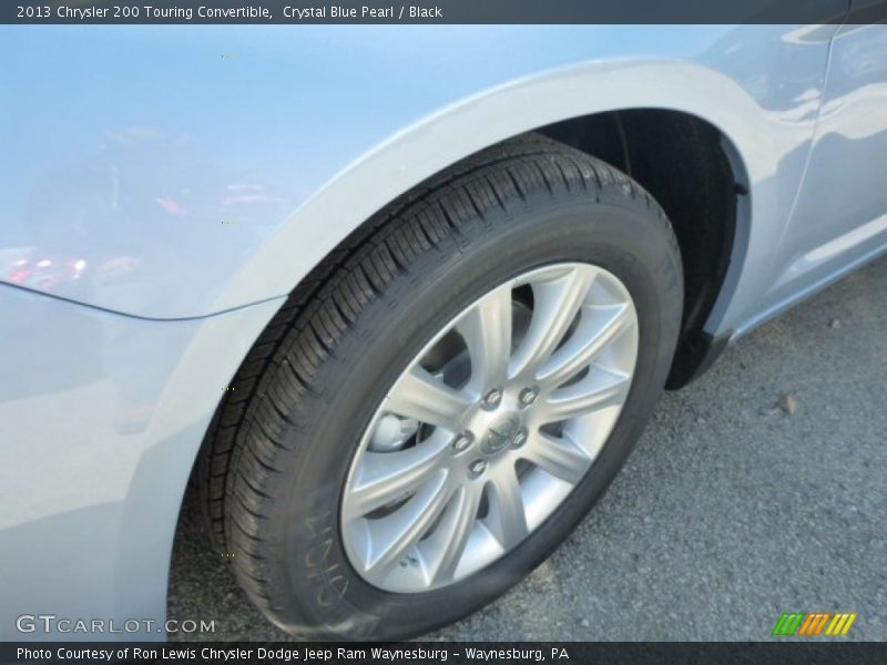 Crystal Blue Pearl / Black 2013 Chrysler 200 Touring Convertible