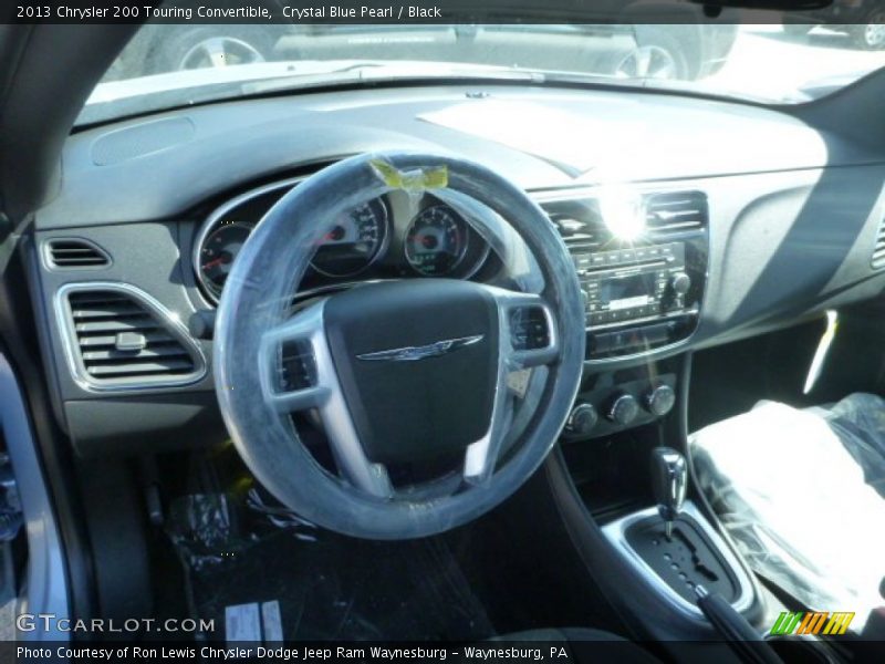 Crystal Blue Pearl / Black 2013 Chrysler 200 Touring Convertible