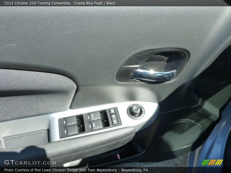 Crystal Blue Pearl / Black 2013 Chrysler 200 Touring Convertible