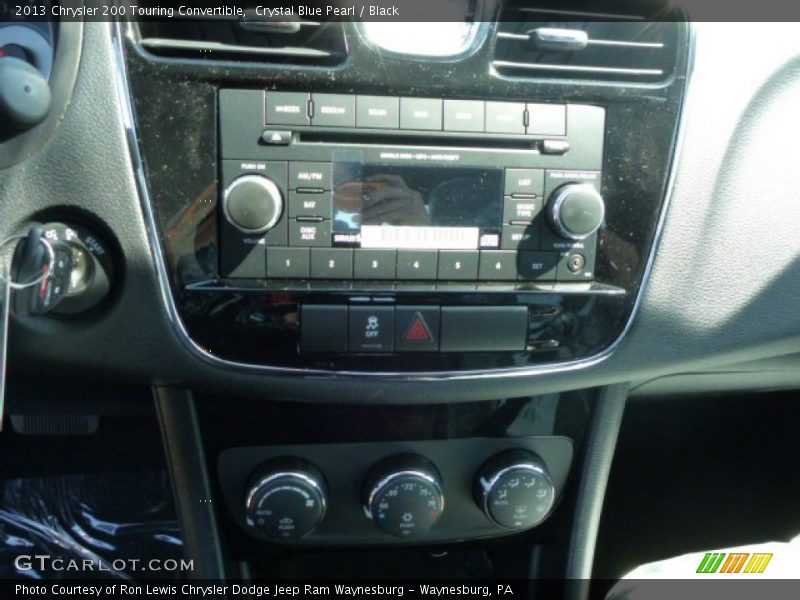 Crystal Blue Pearl / Black 2013 Chrysler 200 Touring Convertible