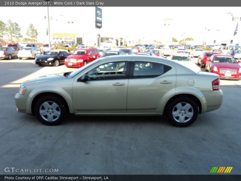 White Gold / Dark Slate Gray 2010 Dodge Avenger SXT