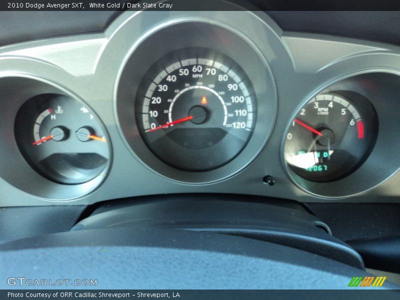 White Gold / Dark Slate Gray 2010 Dodge Avenger SXT