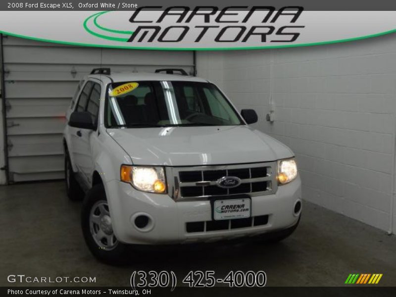 Oxford White / Stone 2008 Ford Escape XLS