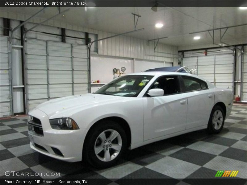 Bright White / Black 2012 Dodge Charger SE