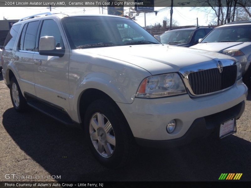 Ceramic White Tri Coat / Light Parchment 2004 Lincoln Aviator Luxury AWD