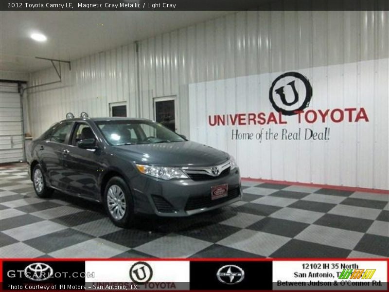 Magnetic Gray Metallic / Light Gray 2012 Toyota Camry LE
