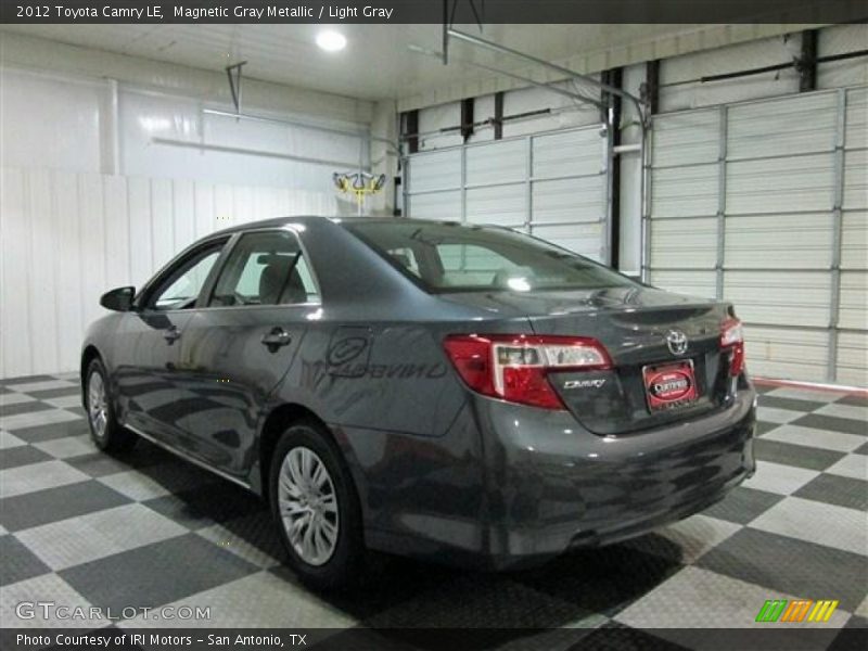 Magnetic Gray Metallic / Light Gray 2012 Toyota Camry LE
