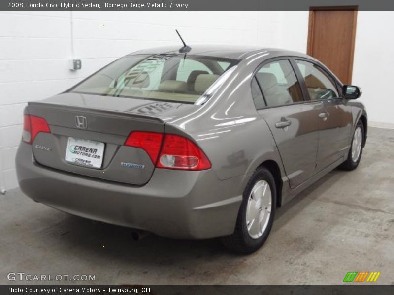 Borrego Beige Metallic / Ivory 2008 Honda Civic Hybrid Sedan
