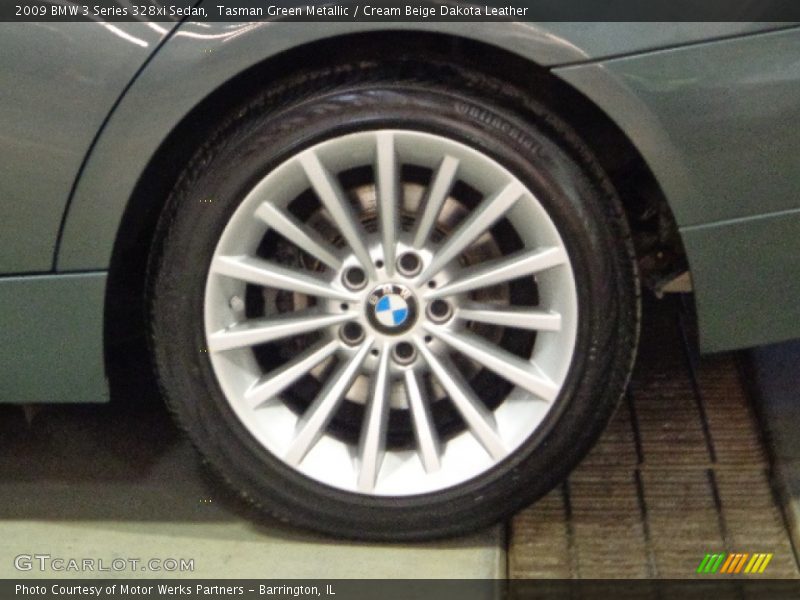 Tasman Green Metallic / Cream Beige Dakota Leather 2009 BMW 3 Series 328xi Sedan