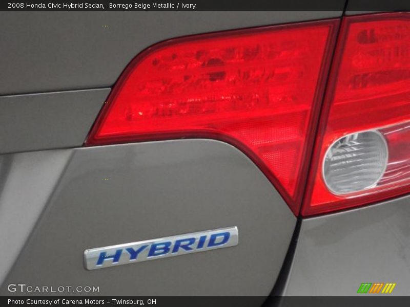 Borrego Beige Metallic / Ivory 2008 Honda Civic Hybrid Sedan