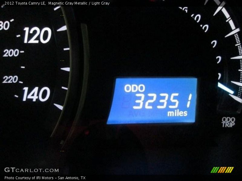 Magnetic Gray Metallic / Light Gray 2012 Toyota Camry LE