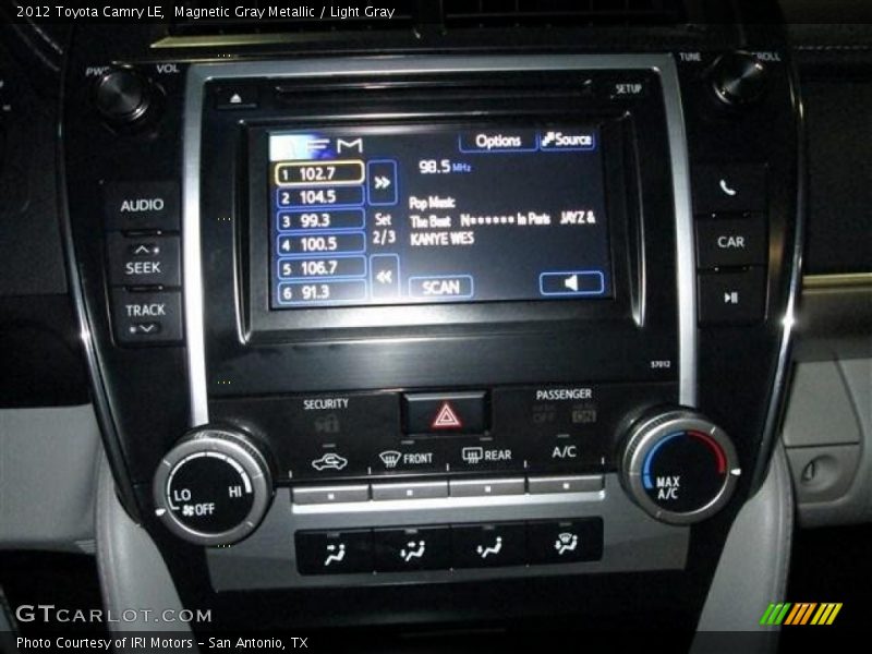 Magnetic Gray Metallic / Light Gray 2012 Toyota Camry LE
