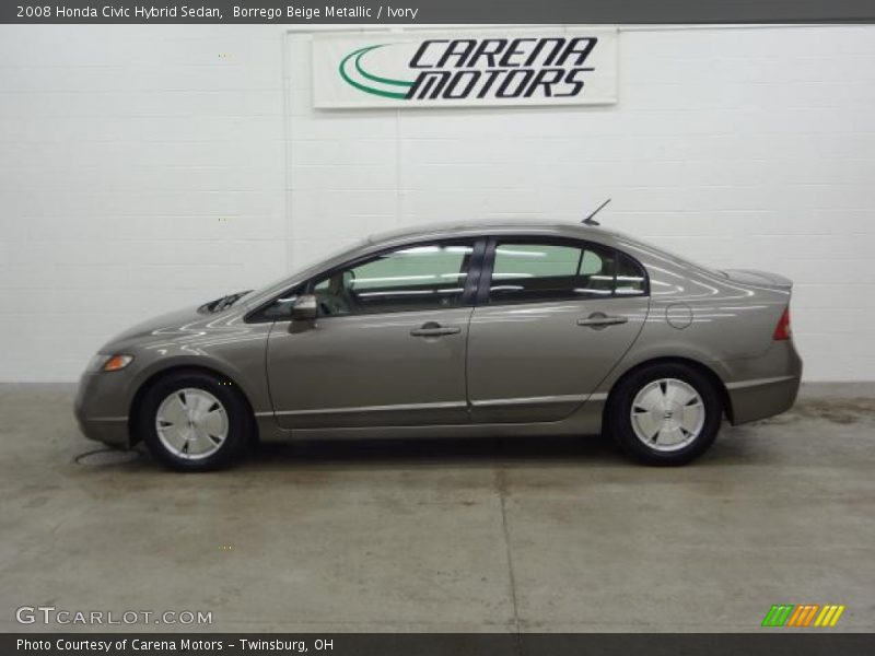 Borrego Beige Metallic / Ivory 2008 Honda Civic Hybrid Sedan