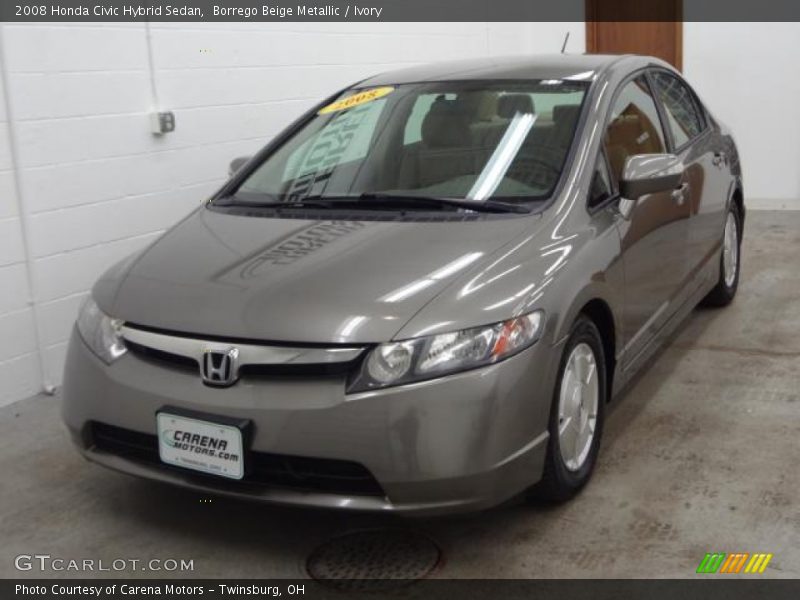 Borrego Beige Metallic / Ivory 2008 Honda Civic Hybrid Sedan