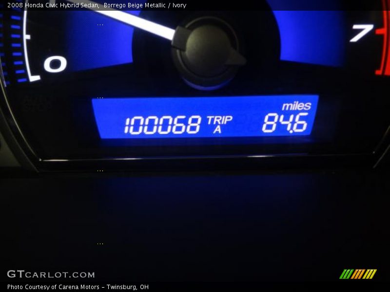 Borrego Beige Metallic / Ivory 2008 Honda Civic Hybrid Sedan