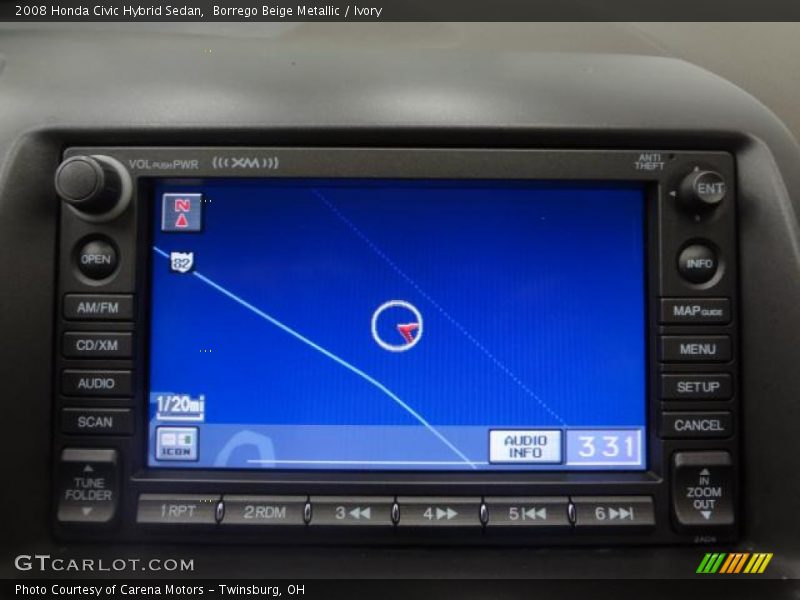 Borrego Beige Metallic / Ivory 2008 Honda Civic Hybrid Sedan