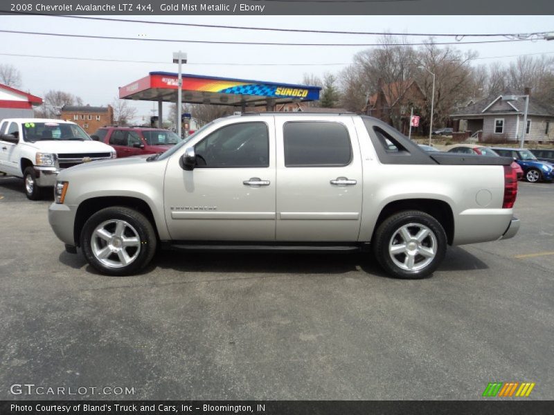 Gold Mist Metallic / Ebony 2008 Chevrolet Avalanche LTZ 4x4