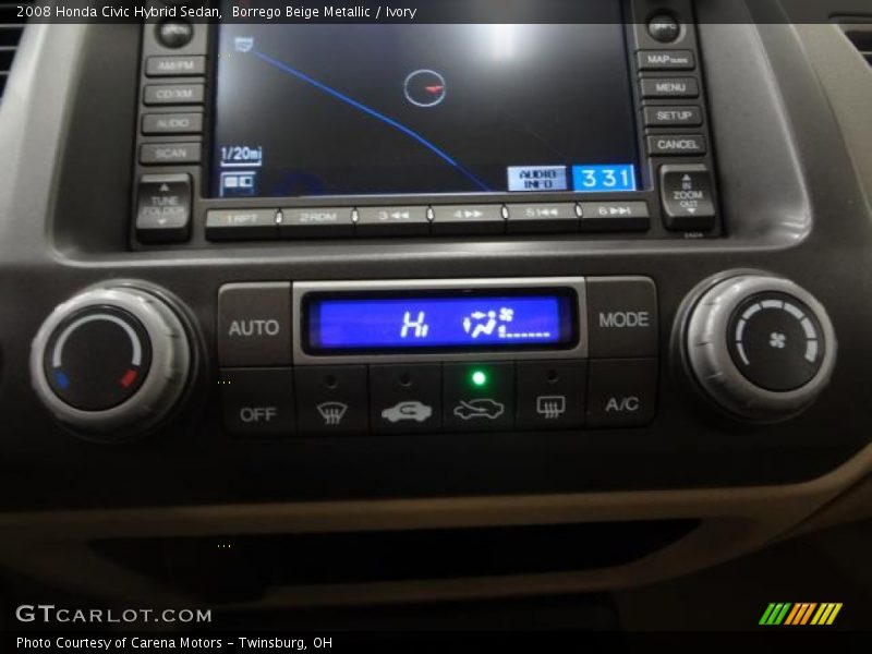 Borrego Beige Metallic / Ivory 2008 Honda Civic Hybrid Sedan