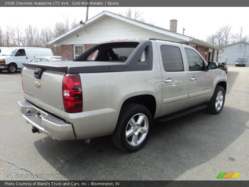 Gold Mist Metallic / Ebony 2008 Chevrolet Avalanche LTZ 4x4
