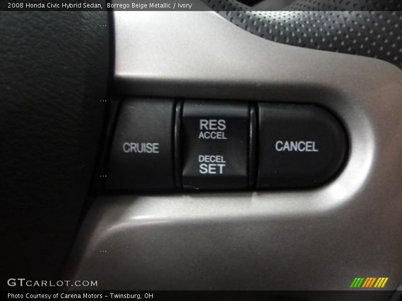 Borrego Beige Metallic / Ivory 2008 Honda Civic Hybrid Sedan